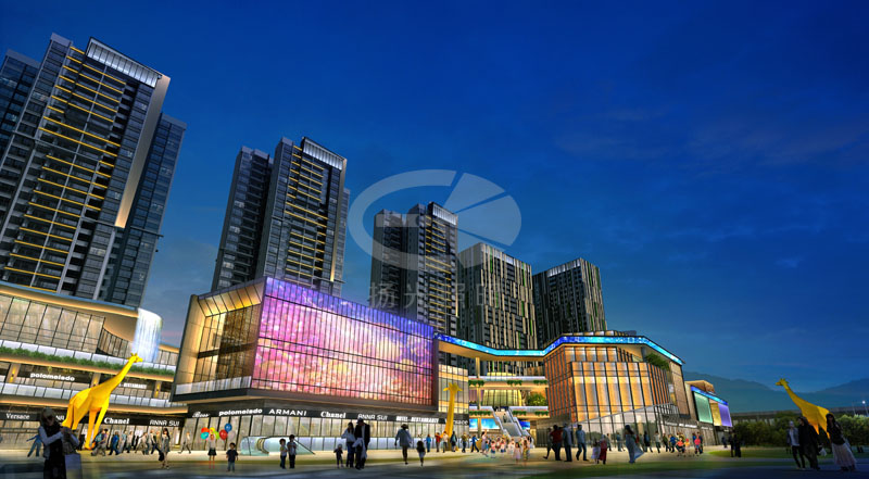 商業(yè)廣場夜景照明設計 商業(yè)廣場夜景照明設計