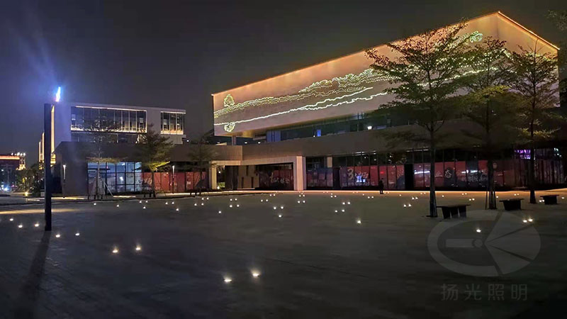 產業(yè)園景觀照明工程夜景圖